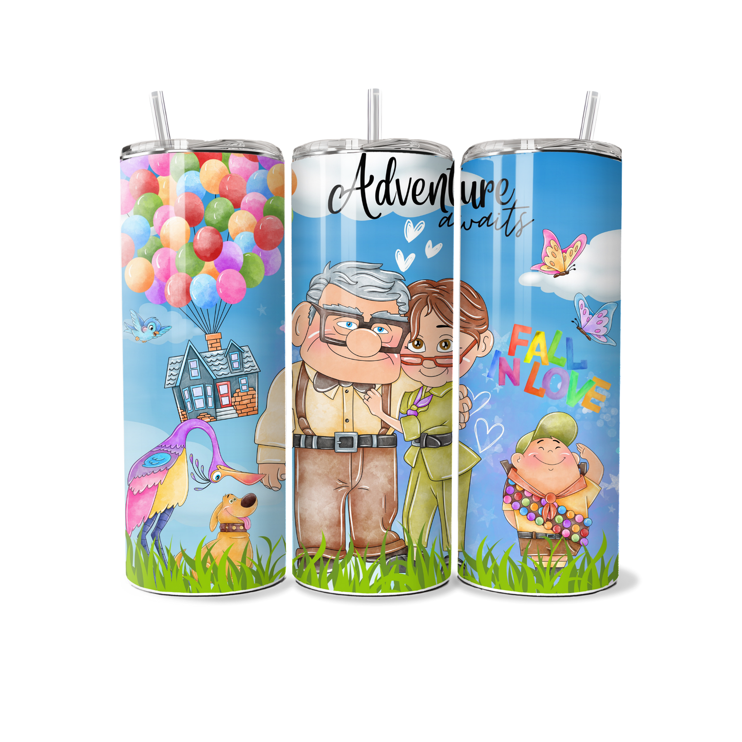 Carl and Ellie Balloon - Up! - Tumbler