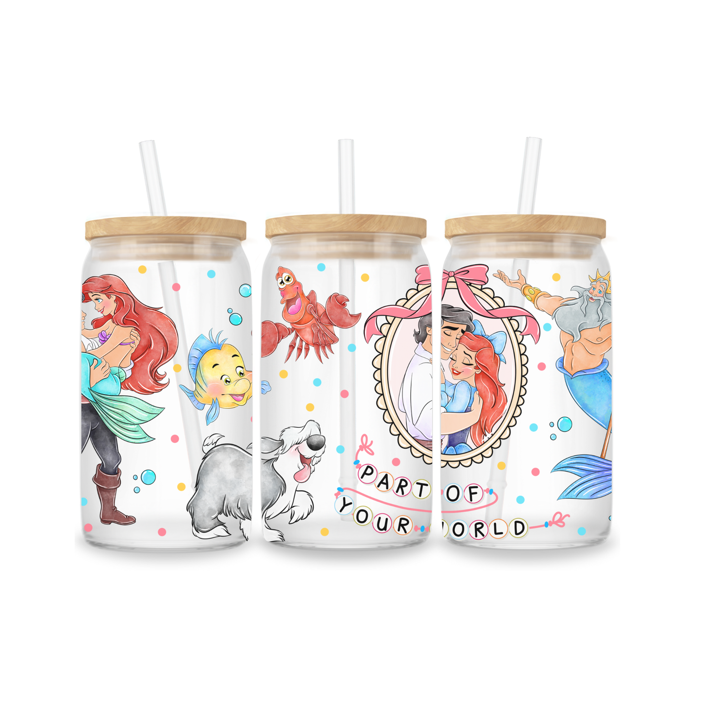 Glazen Iced Coffee Cup 16oz - Ariel