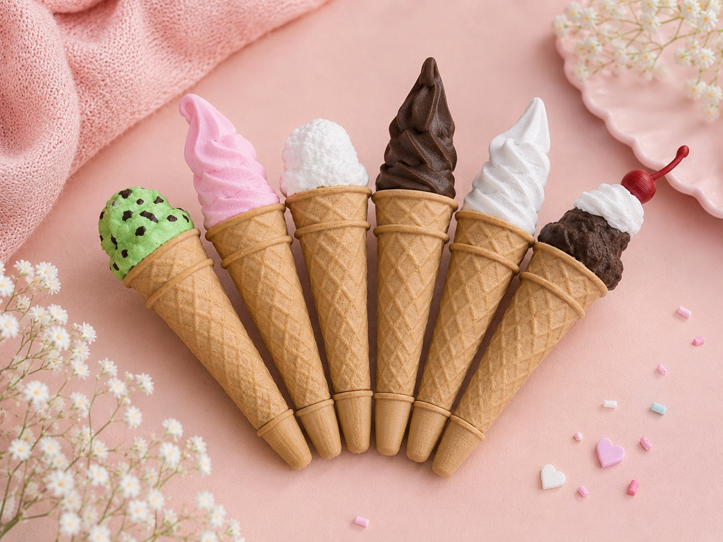 Ice Cream Pen β 3D Geprinte IJshoorn Pen