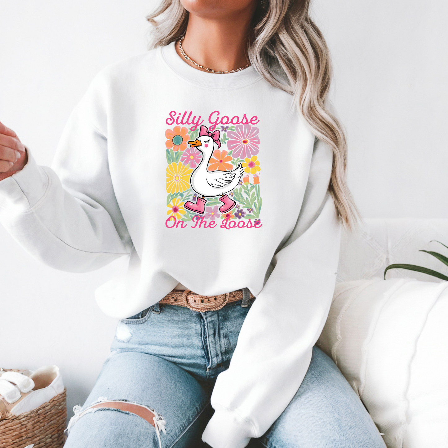 Silly Goose On The Loose Cozy Sweater