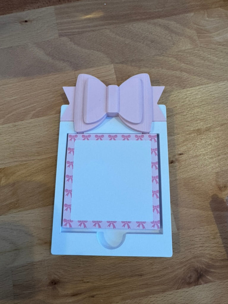 Sticky Note Holder with Bow