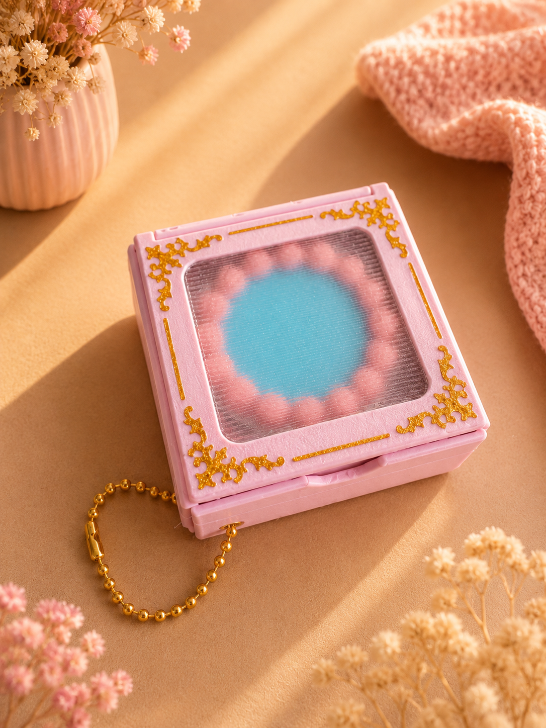 3D Geprinte Taart Clicker in Doosje met Keychain