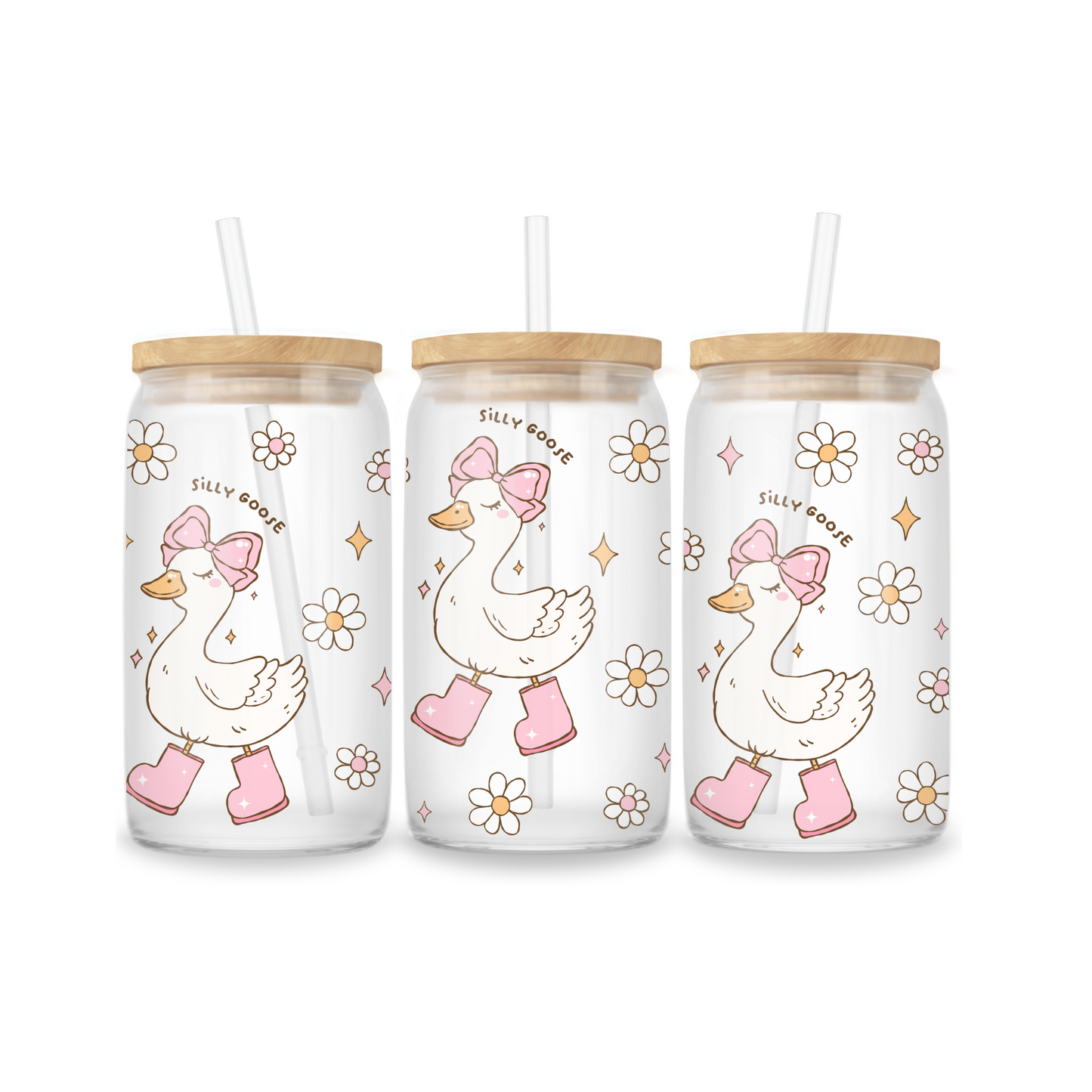 Glas-Iced-Coffee-Becher 16oz – Silly Goose Girl