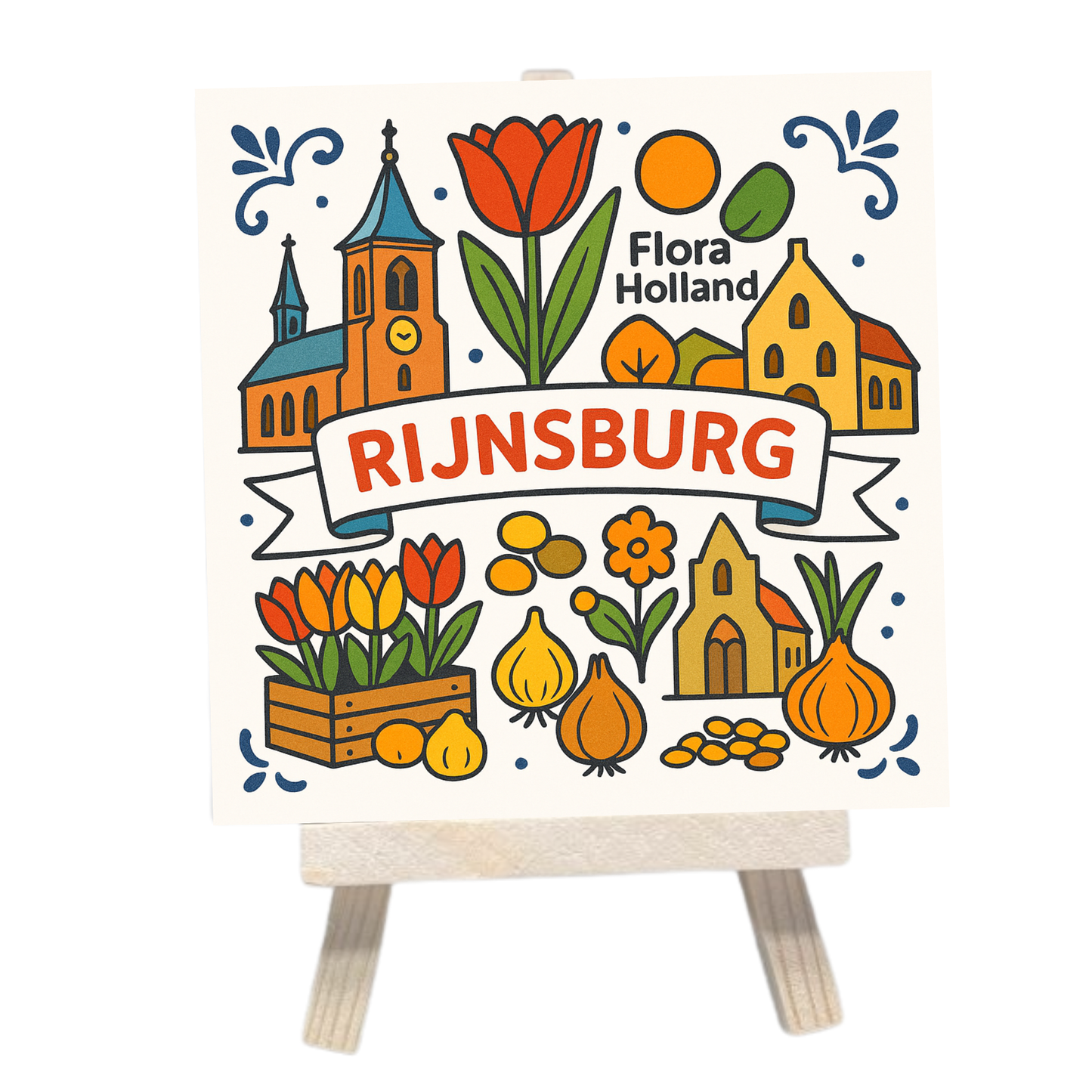 Dein Dorf (oder deine Stadt) auf einer Fliese!