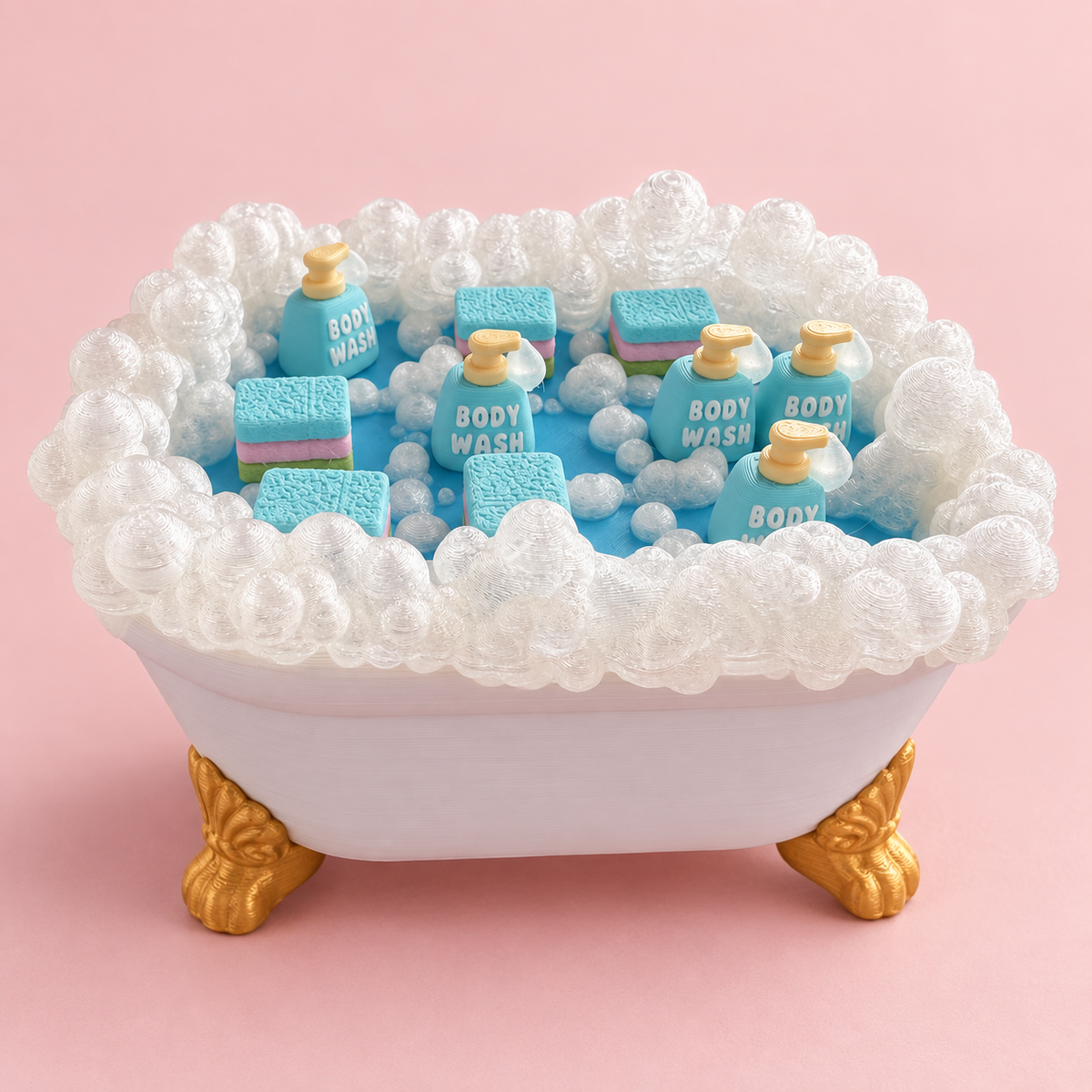 Bathtub Tic Tac Toe – 3D-geprint Boter-kaas-en-eieren Spel