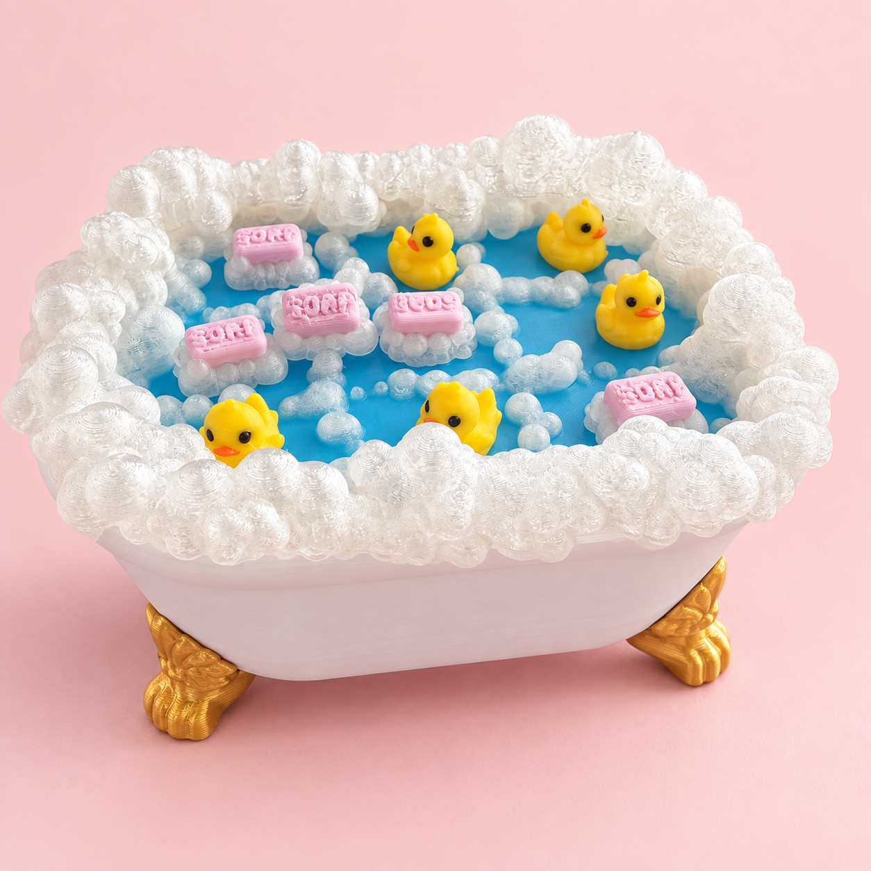 Bathtub Tic Tac Toe – 3D-geprint Boter-kaas-en-eieren Spel
