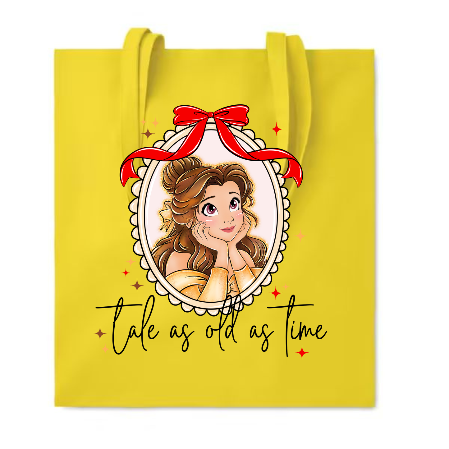 Cotton Shopping Bag with Cheerful Print