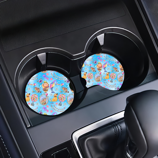 Car Coasters Carl en Ellie (Set van 2)