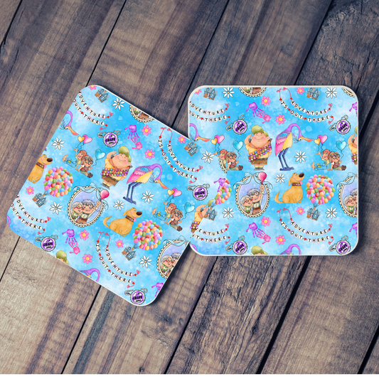 Onderzetters – Carl en Ellie (Set van 2)