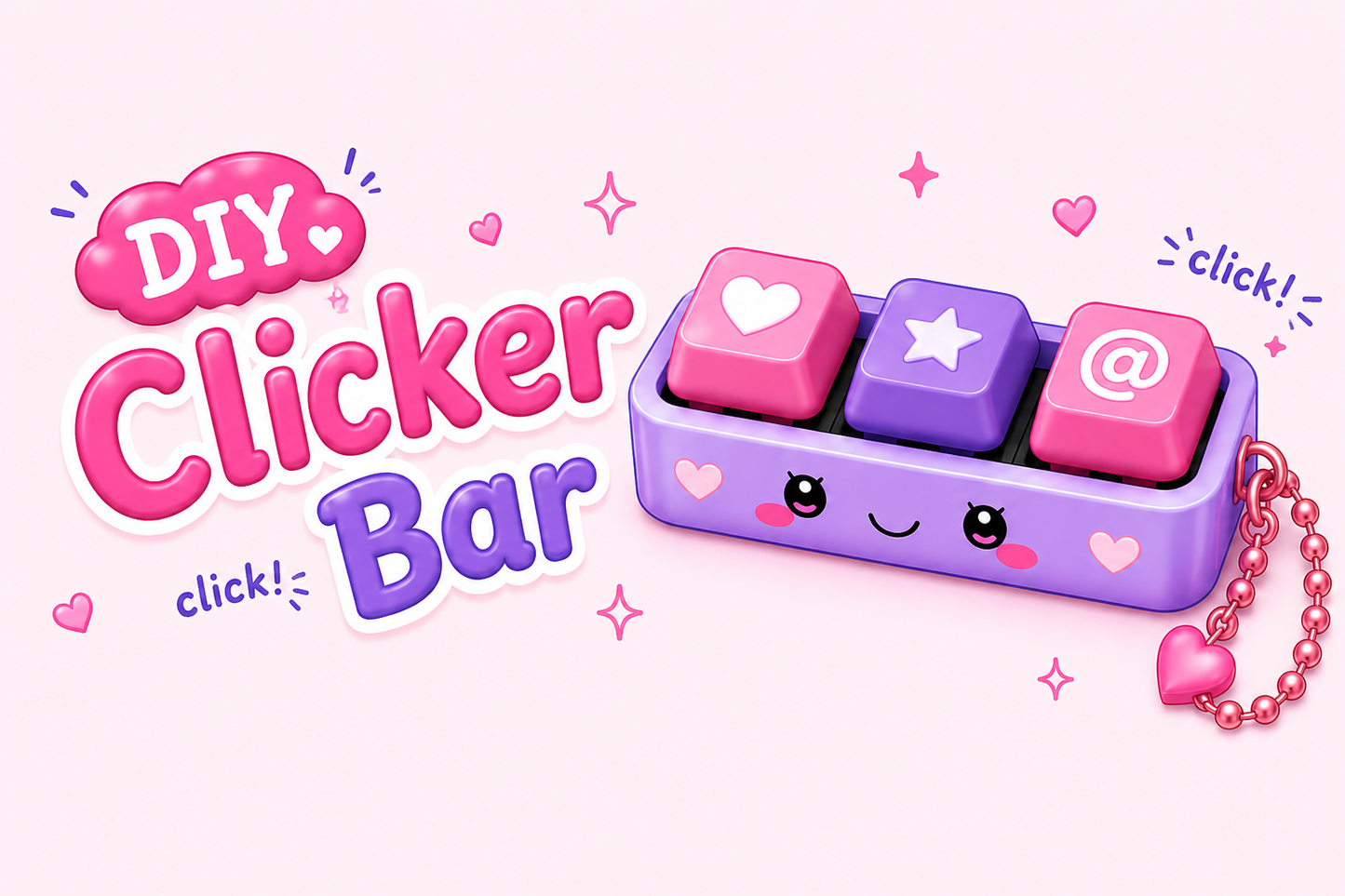 DIY Clicker Bar Sleutelhanger | Stel zelf samen