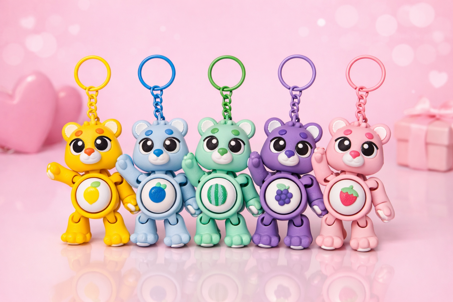 Flexi Bear Fidget Clicker – 3D Geprint