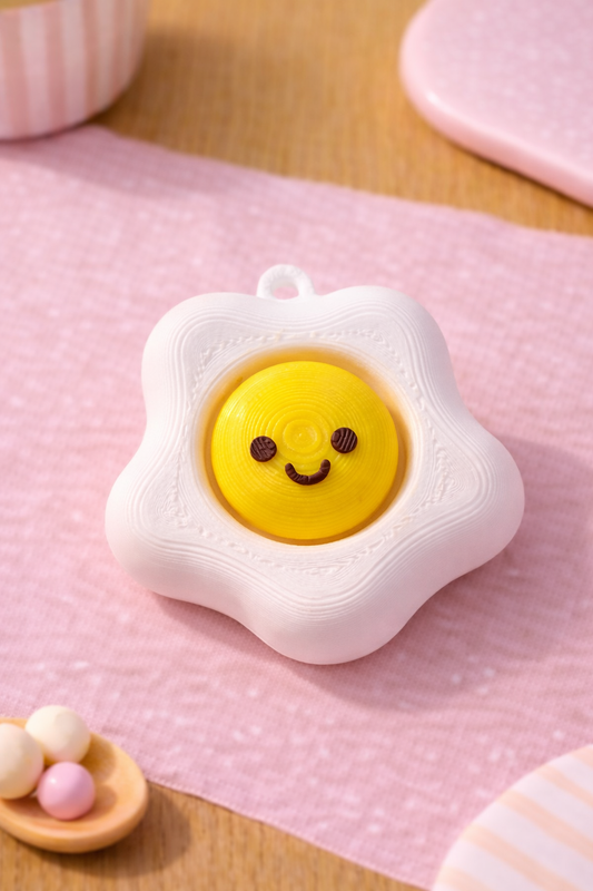 Ei Fidget Clicker – 3D Geprint 🍳