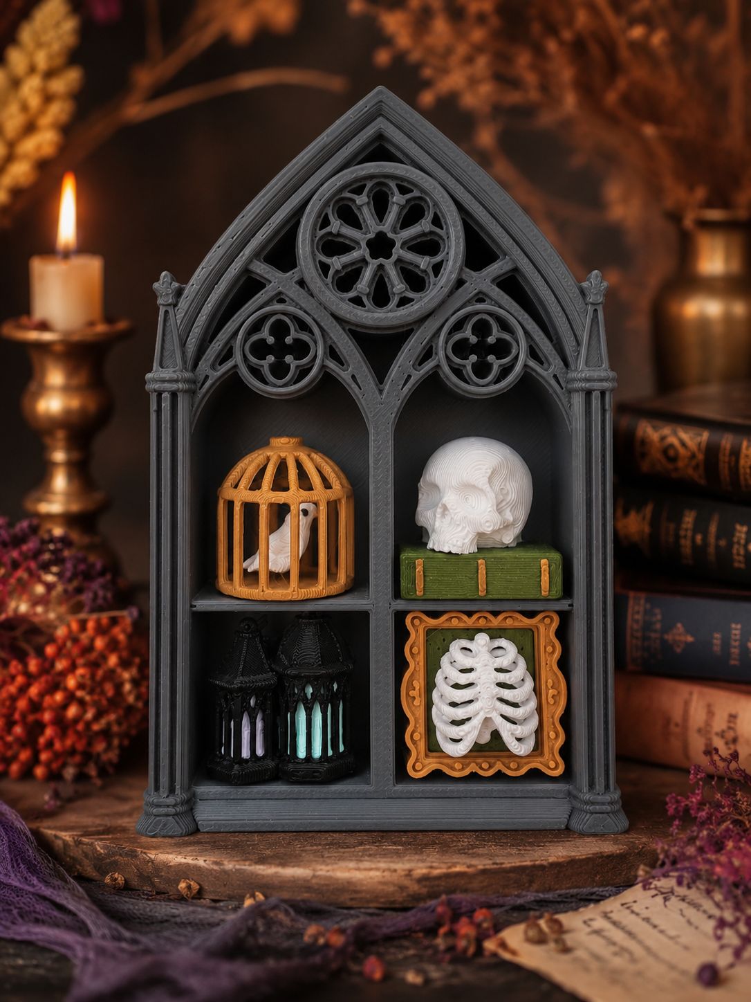 Gothic Mini Boekenkastje met Clickers