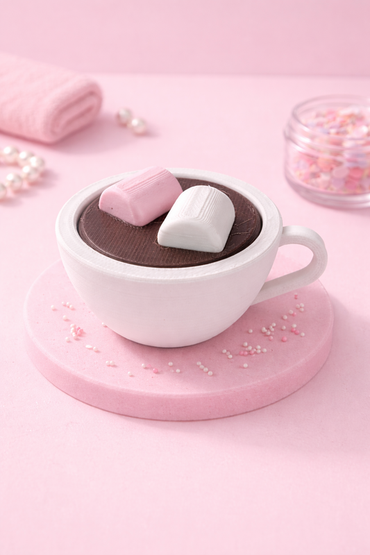 Hot Chocolate Fidget Clicker – Met Marshmallows ☕