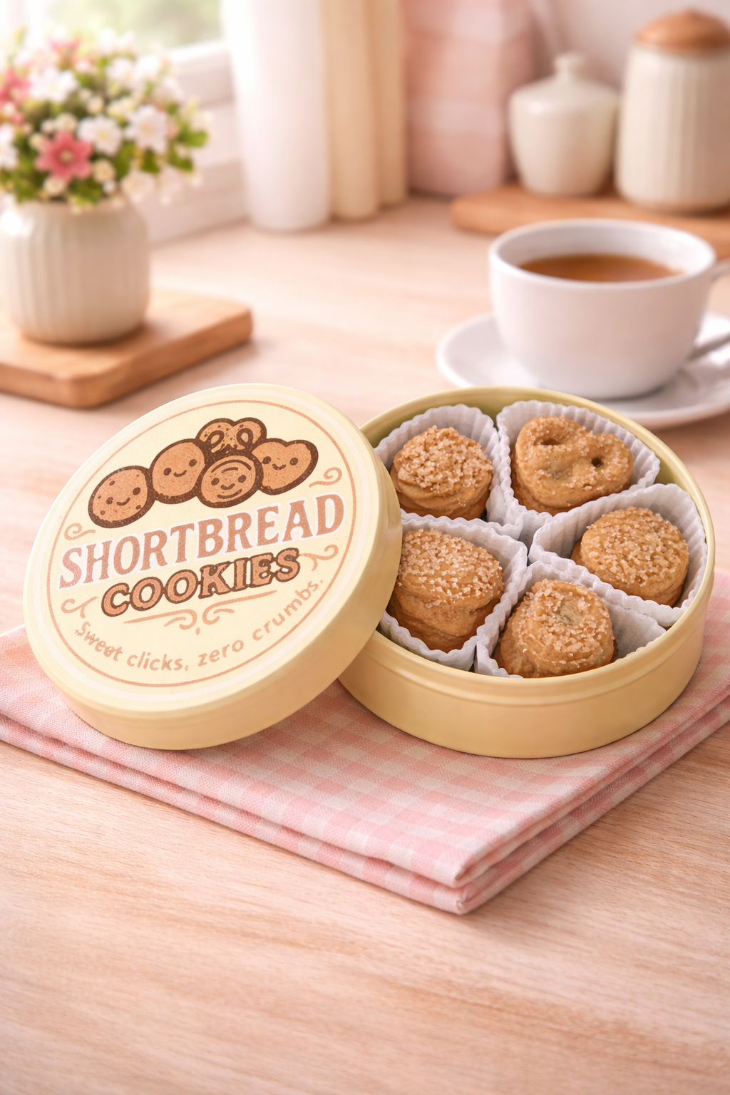 3D-gedruckte Keksdose mit Fidget-Clickern – Shortbread-Stil