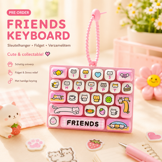 PRE ORDER! - Friends Keyboard Fidget Sleutelhanger
