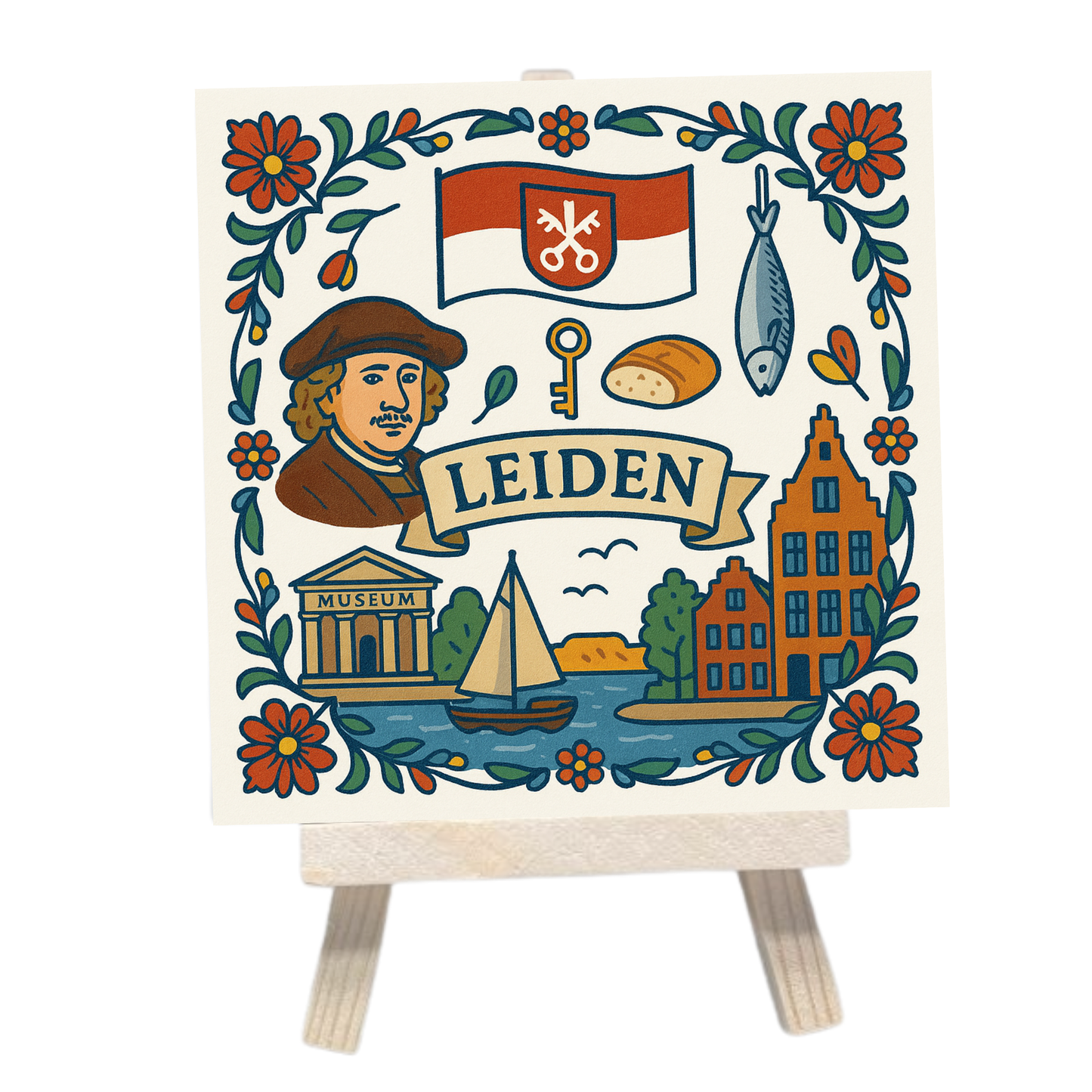 Dein Dorf (oder deine Stadt) auf einer Fliese!