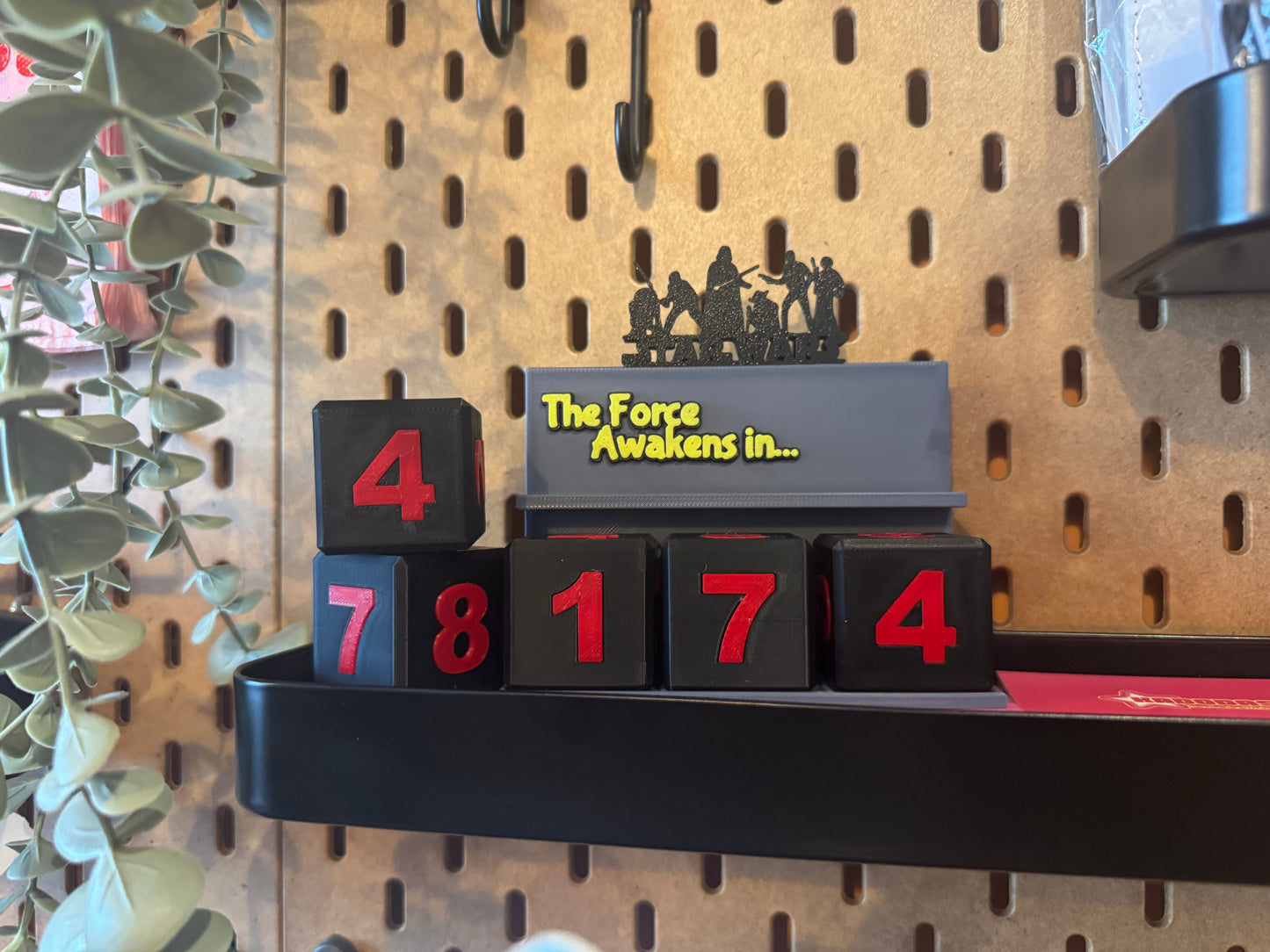 Star Wars-inspirierter Countdown – 3D-gedruckter Countdown-Kalender für Disney-Reisen