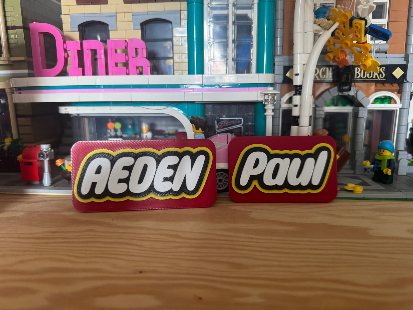 LEGO Inspired Naam Bordje (3D Geprint)