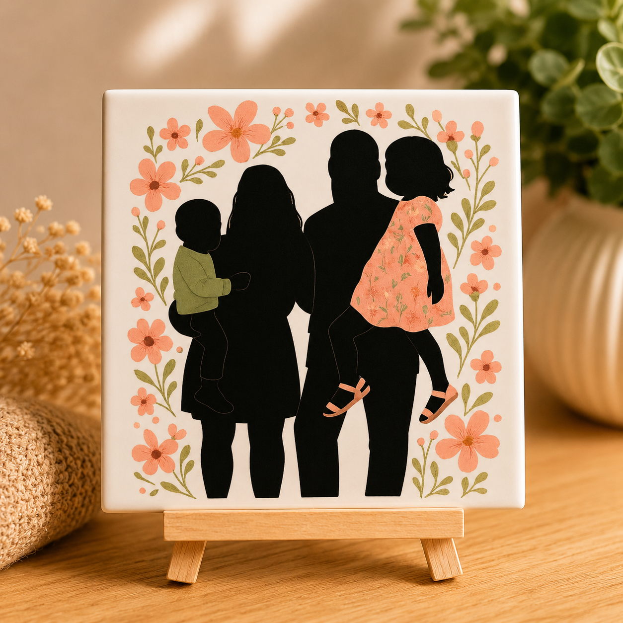 Deine Familie auf einer Fliese!