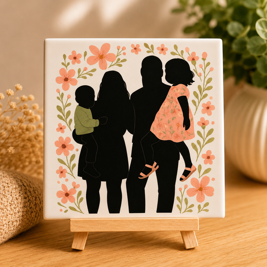 Deine Familie auf einer Fliese!
