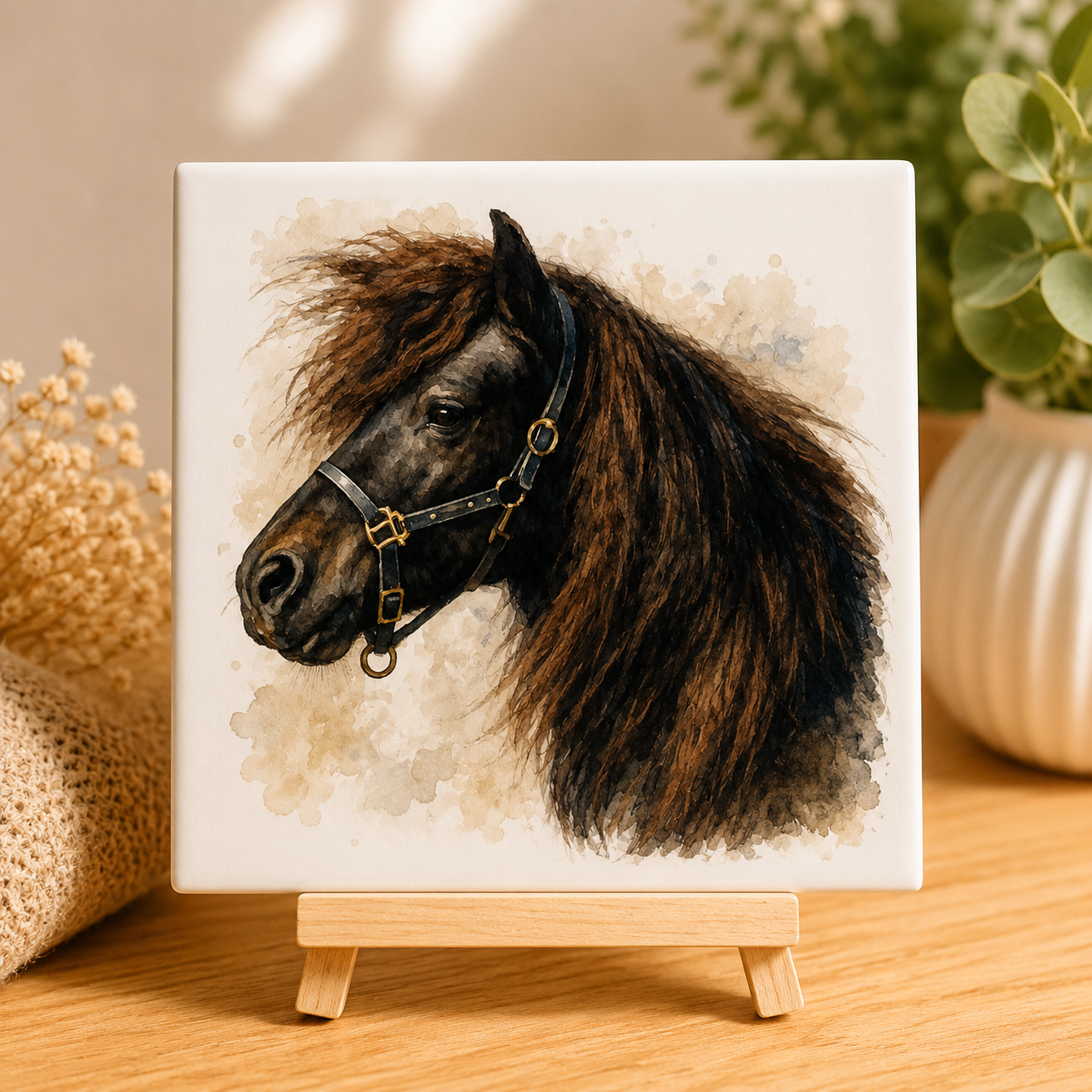 Dein Pferd auf einer Fliese!