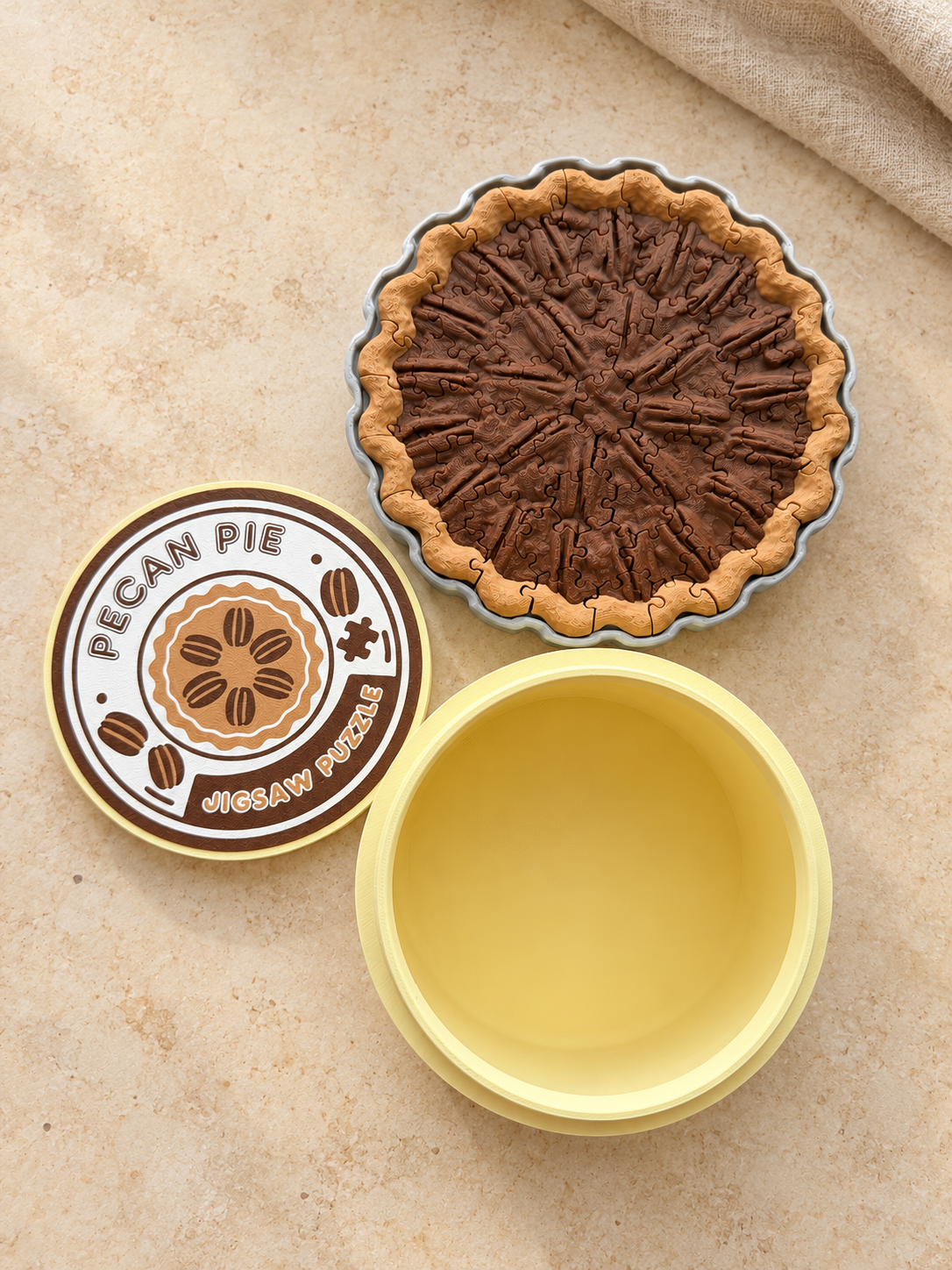 Pecan Pie puzzel –  met bakblik en opbergdoosje