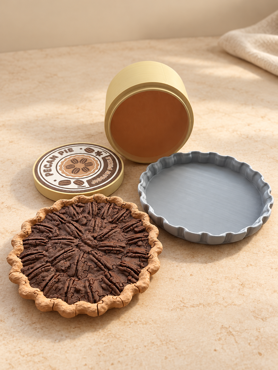 Pecan Pie puzzel –  met bakblik en opbergdoosje