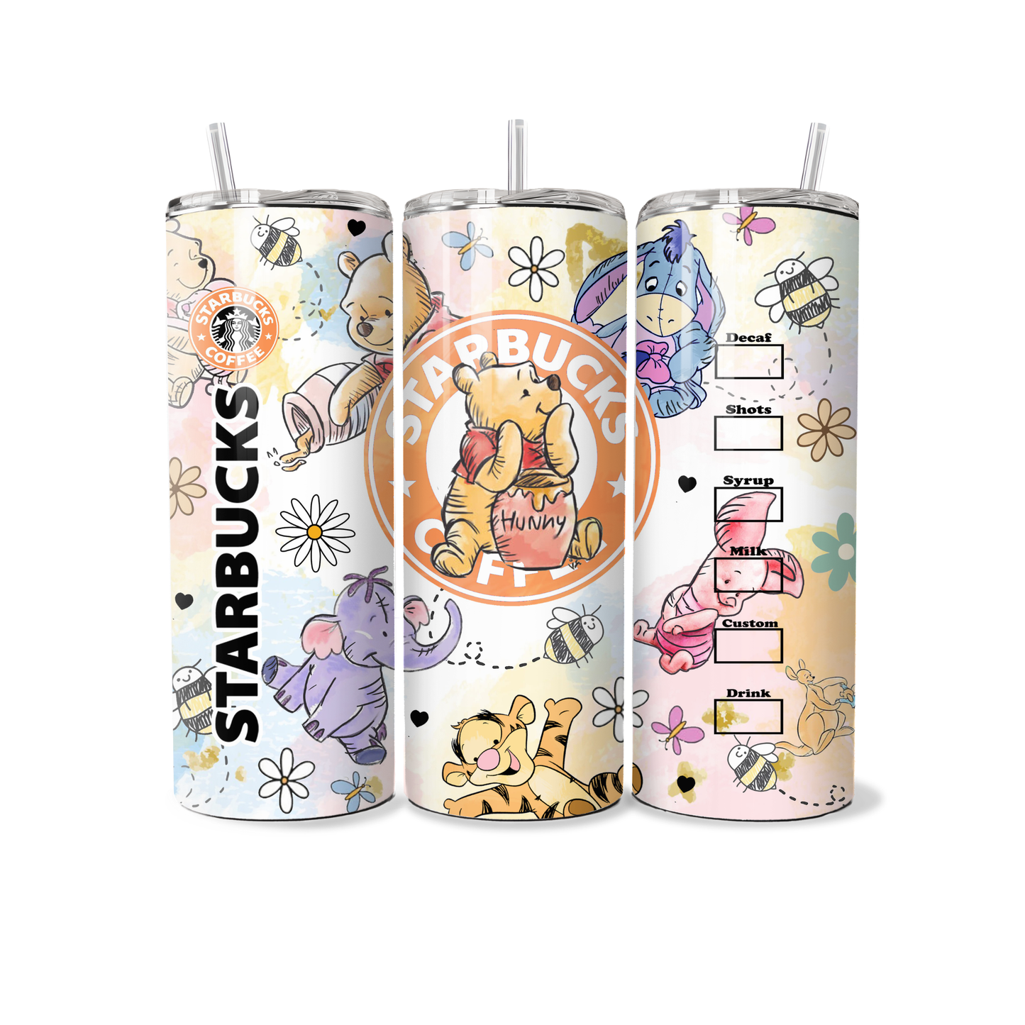 Winnie the Pooh Inspired 20oz Tumbler