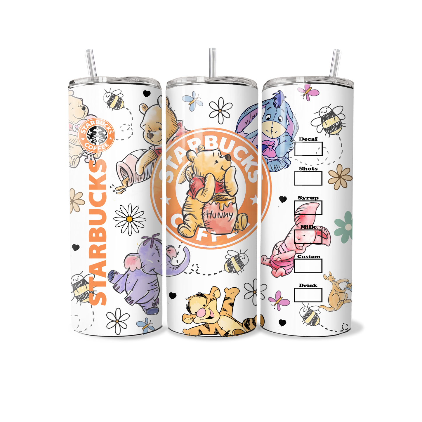 Winnie the Pooh Inspired 20oz Tumbler
