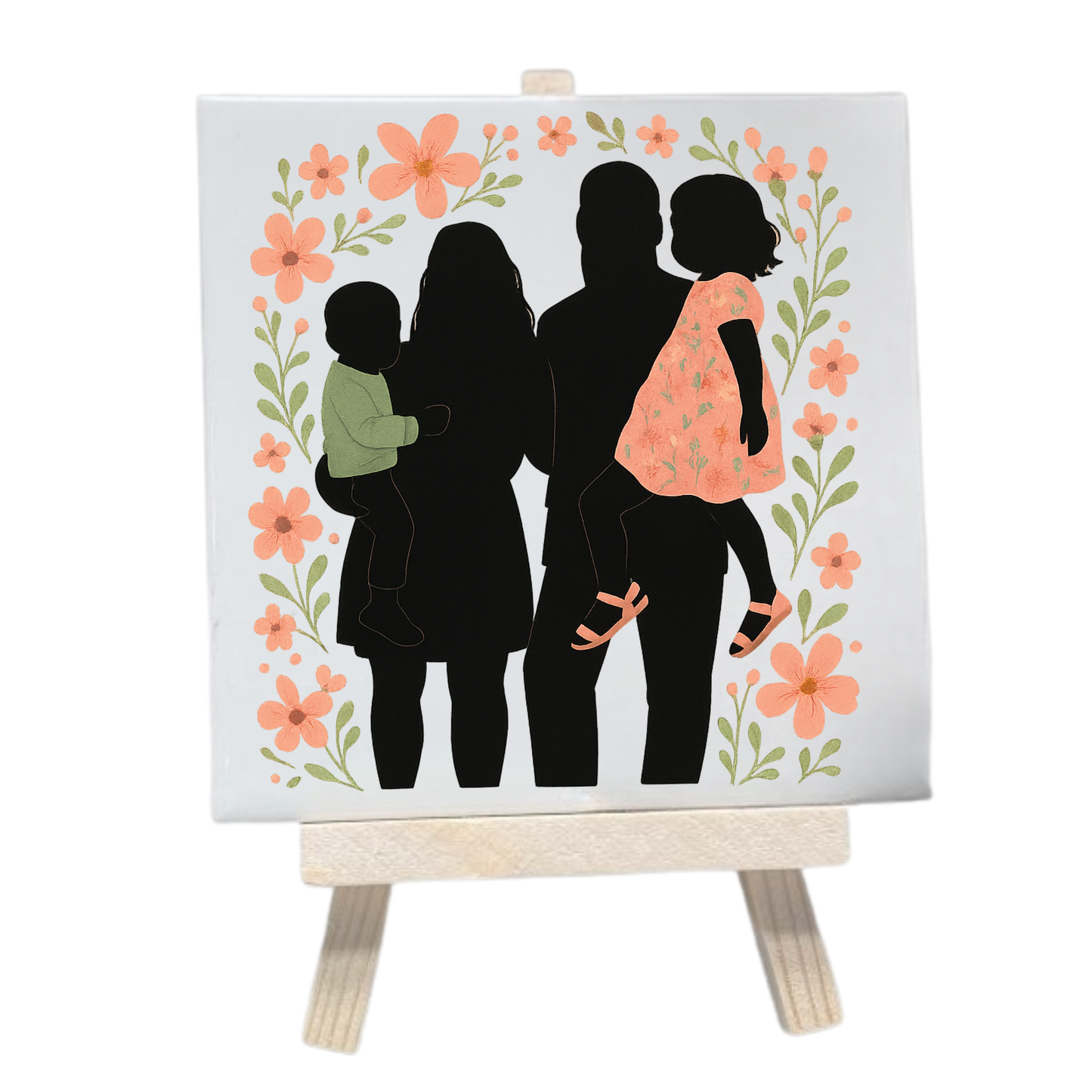 Deine Familie auf einer Fliese!