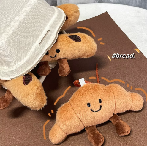 Keychain Kawaii Croissant or Baguette