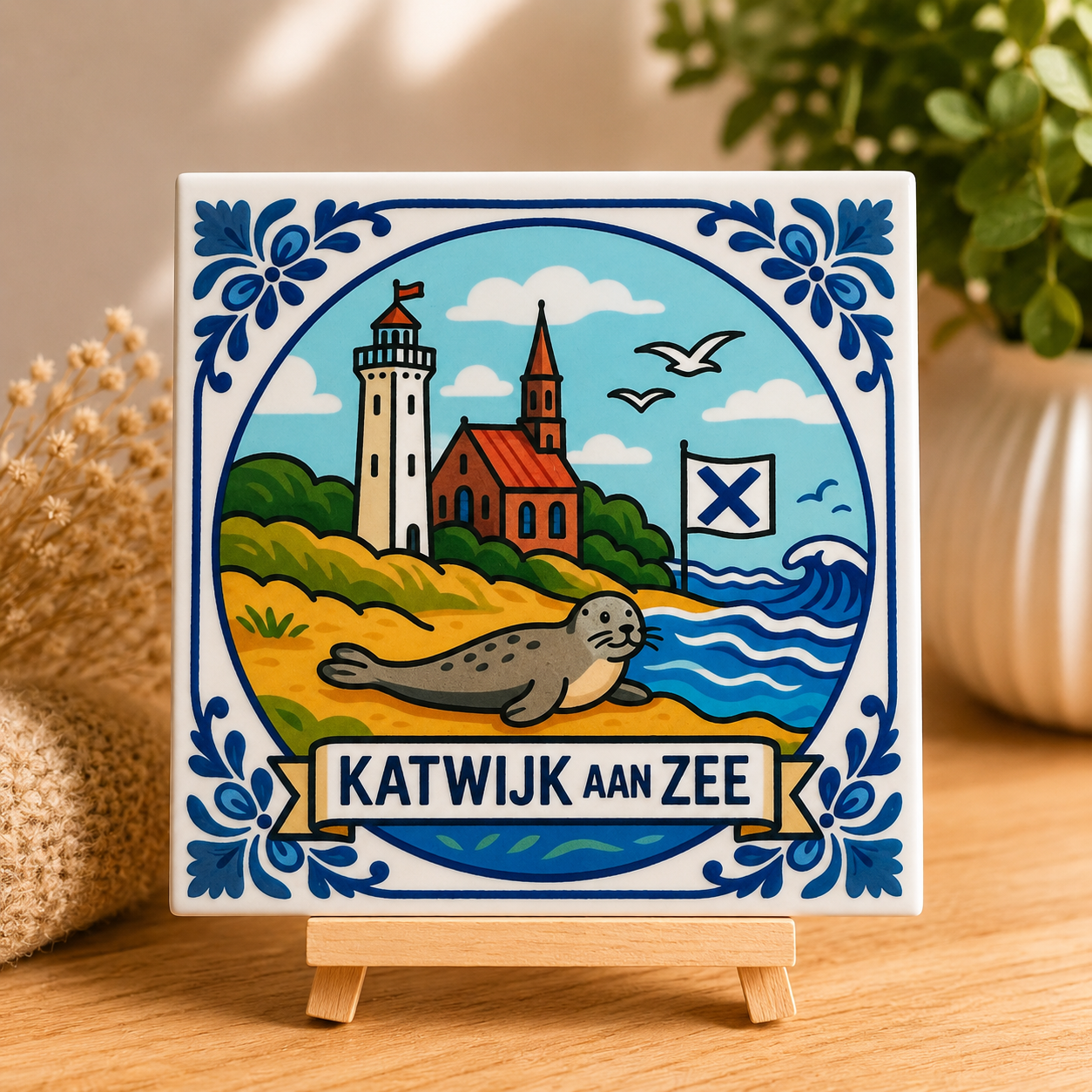 Tegeltje Katwijk aan Zee – 11 x 11 cm