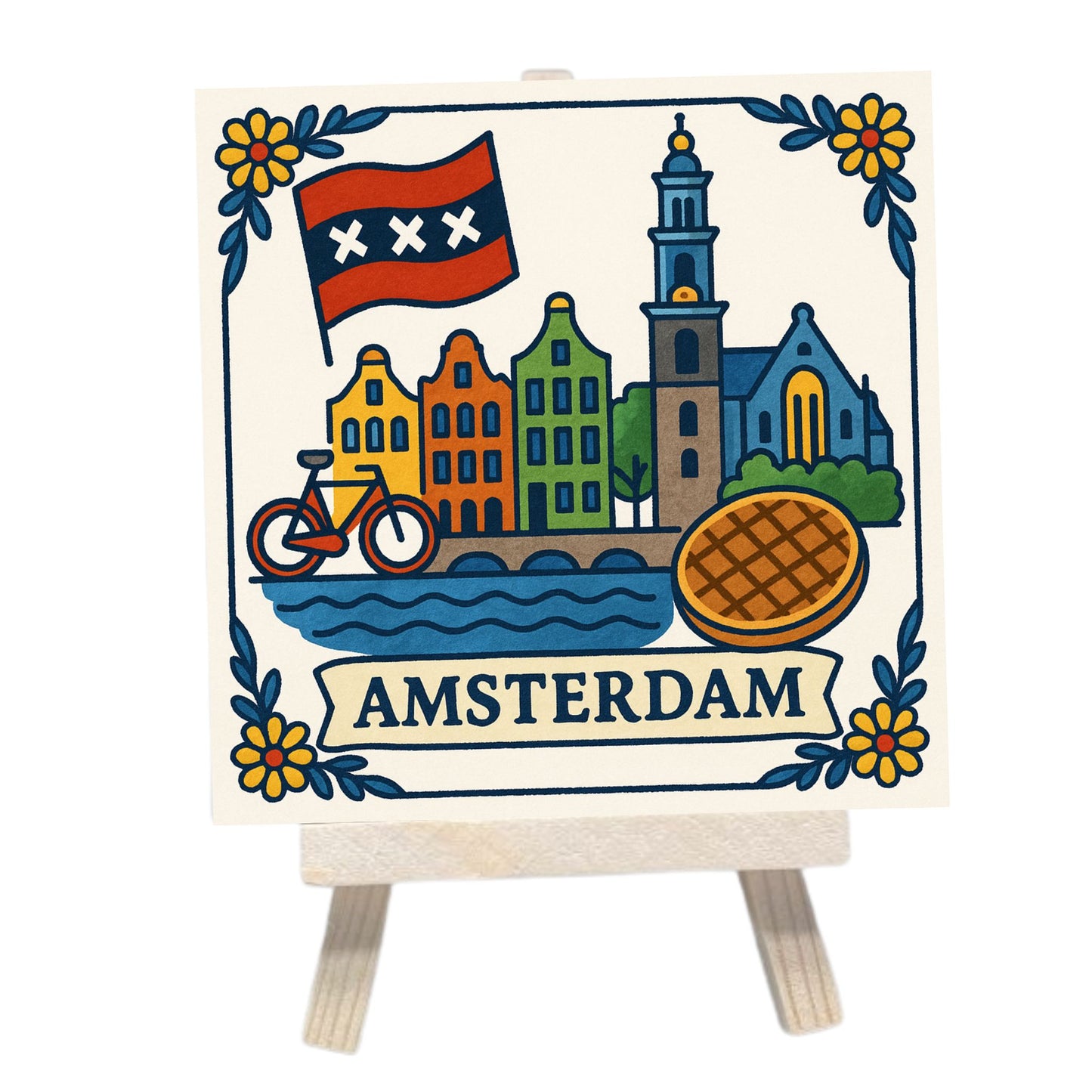 Dein Dorf (oder deine Stadt) auf einer Fliese!